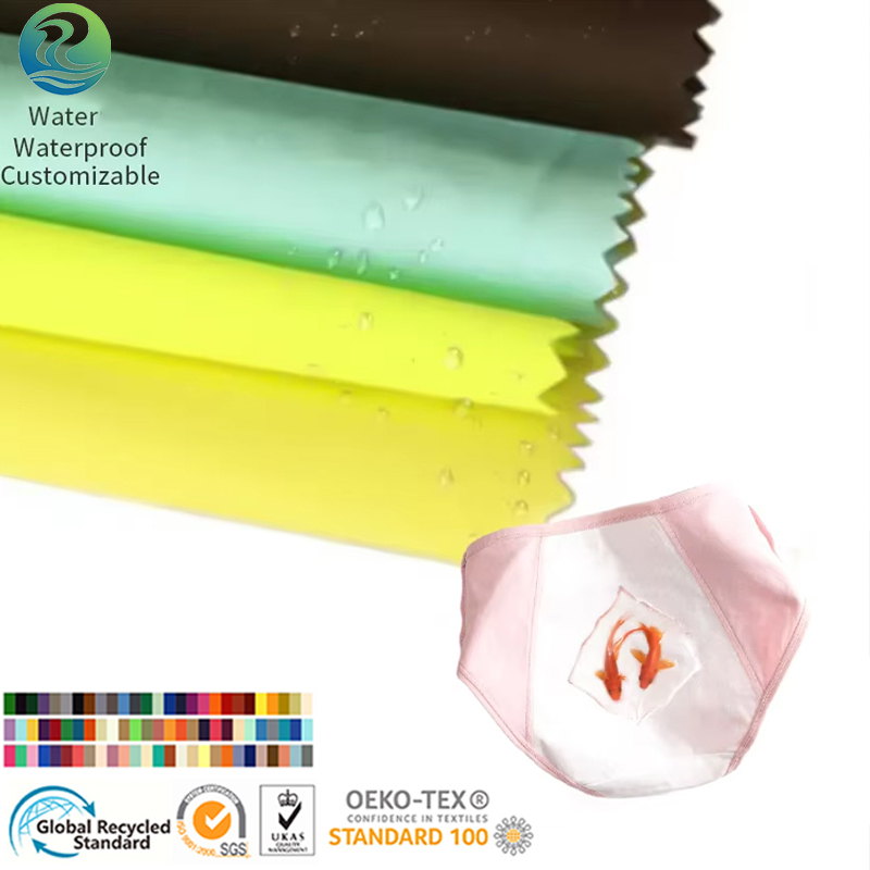 Customized Reusable Waterproof 100% Polyester Spandex Laminated TPU Film PUL Fabric Physiological Underwear Diaper Fabric